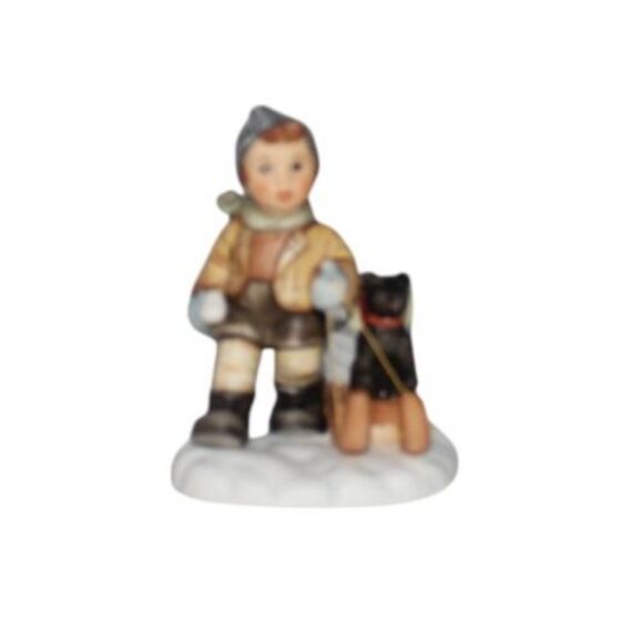 Goebel Hummel "Off We Go" Porcelain Figurine Original Box COA - Picture 3 of 8